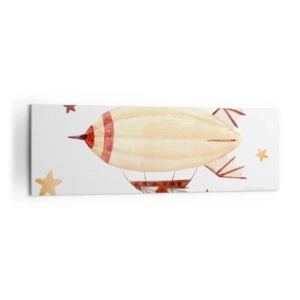 Schilderen op canvas - Luchtschip - 160x50 cm