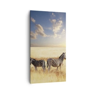 Schilderen op canvas - Ga weg, verstoor onze vrede niet - 55x100 cm