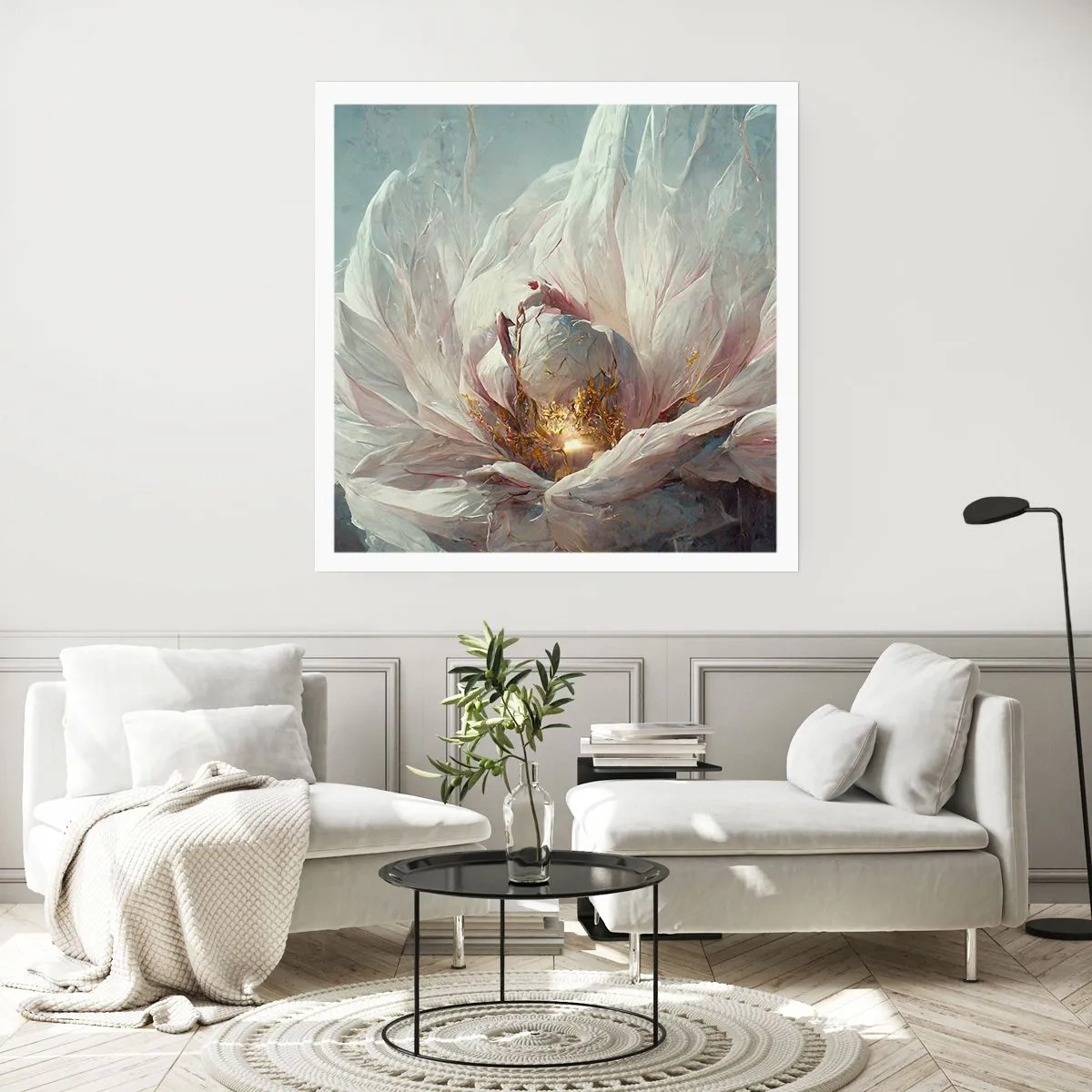 Poster - Hij bloeit eens in de honderd jaar - 40x40 cm