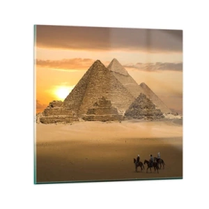 Schilderen op glas - Geen verandering gedurende duizenden jaren - 30x30 cm