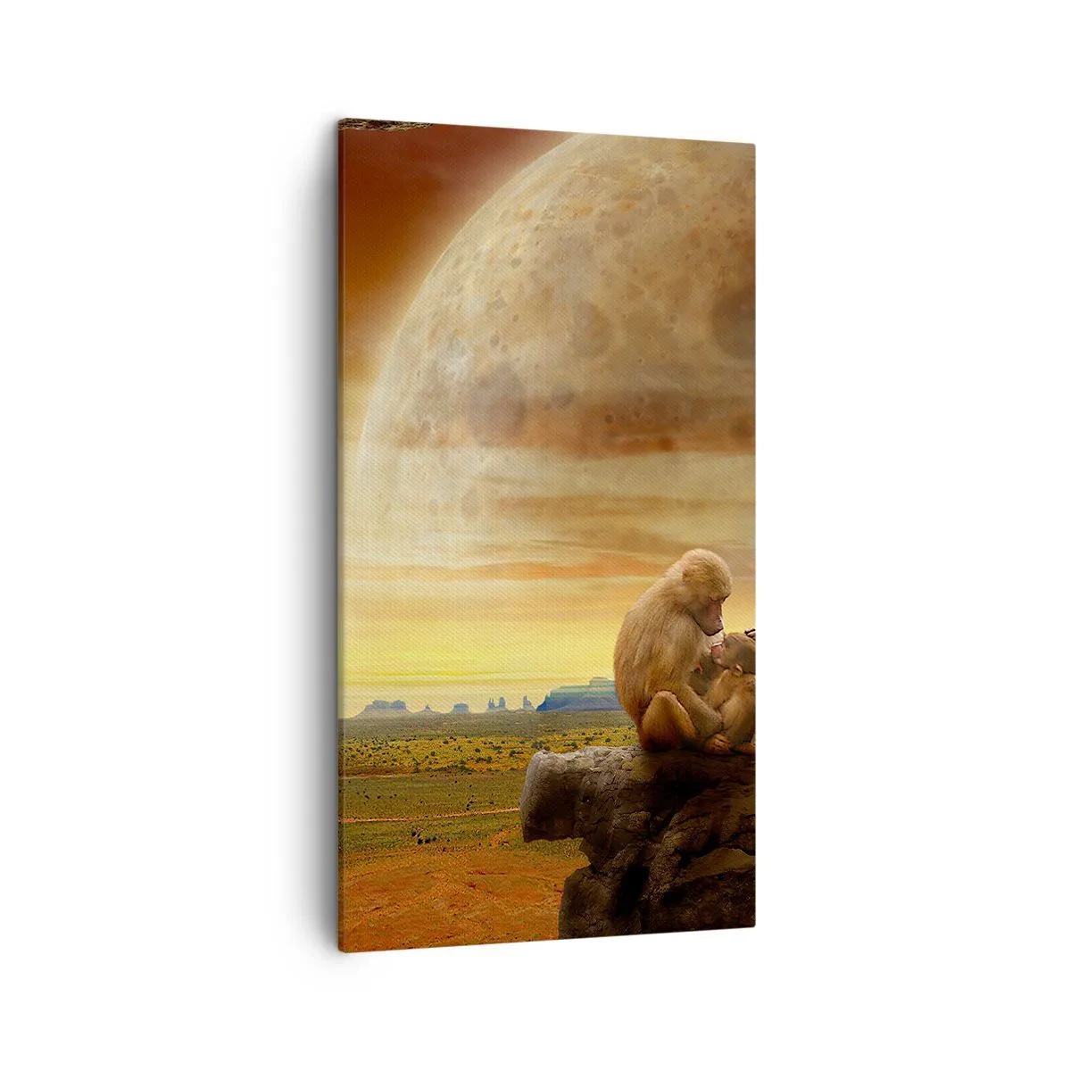 Schilderen op canvas - De liefde is overal hetzelfde - 45x80 cm