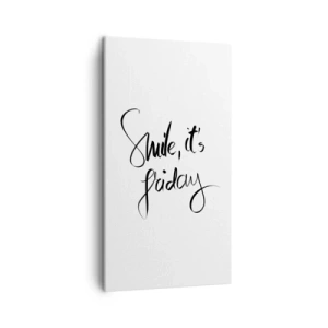 Schilderen op canvas - Echte vreugde - 45x80 cm