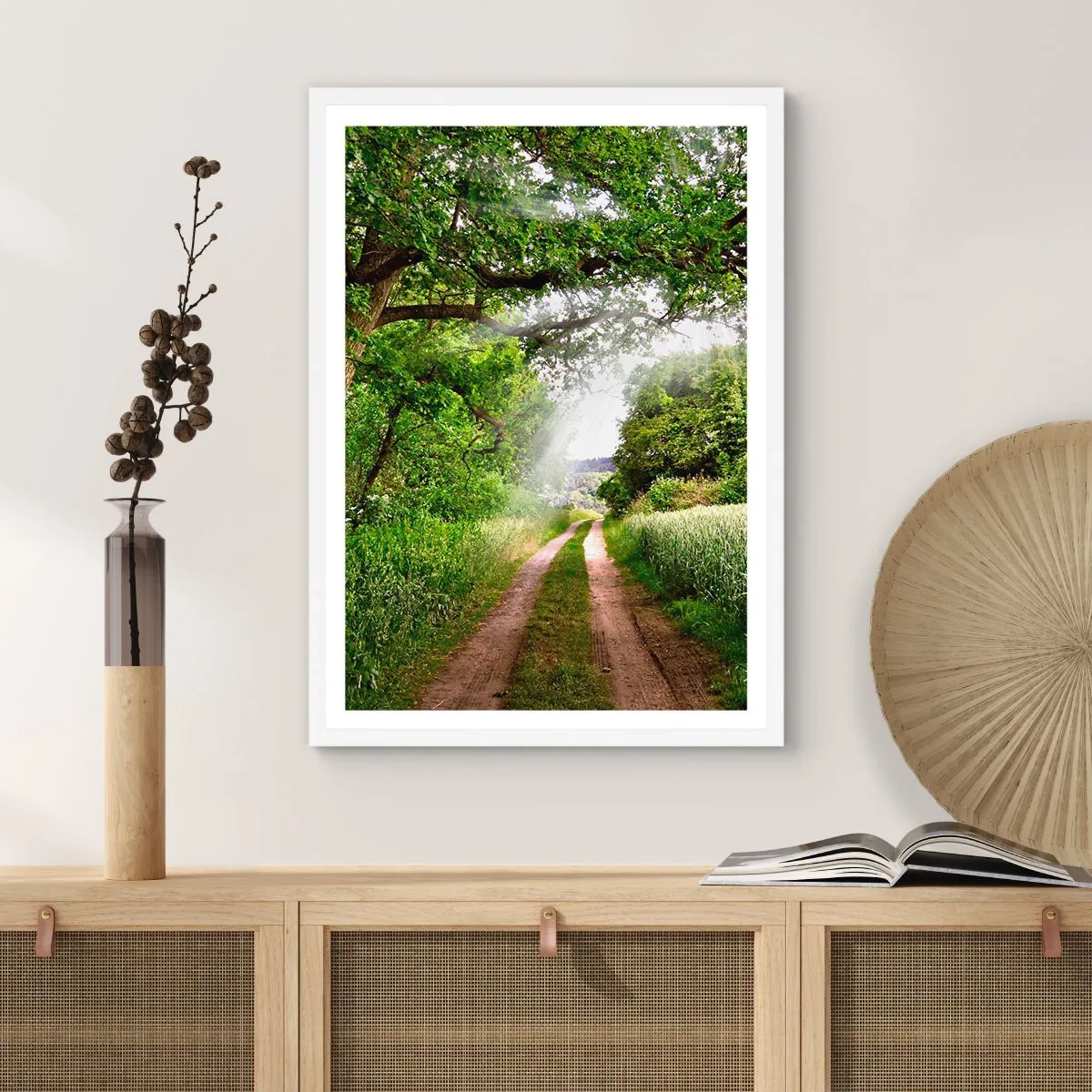 Poster in een witte lijst - Et in Arcadia ego - 70x100 cm