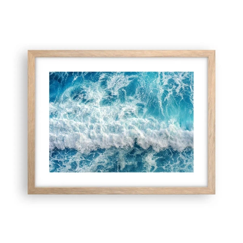 Een poster in een licht eiken lijst - Vrolijk en springend - 40x30 cm