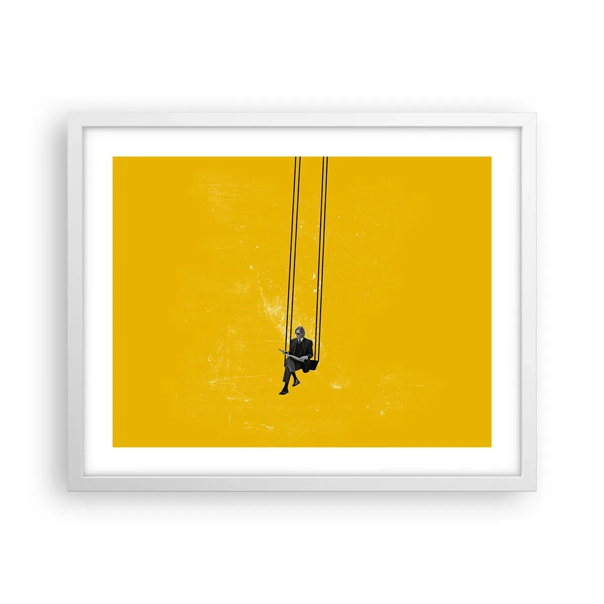 Poster in een witte lijst - Dag als iedere dag - 50x40 cm