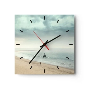 Wandklok - Klok - op zoek naar vrede - 40x40 cm