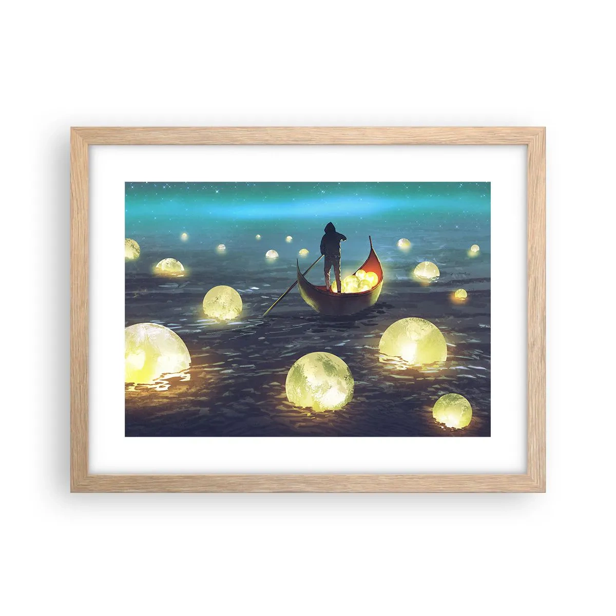 Een poster in een licht eiken lijst - Dingen waar filosofen nooit van hebben gedroomd - 40x30 cm