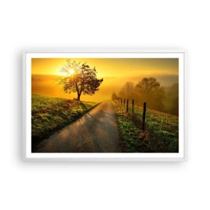 Poster in een witte lijst - Honingmiddag - 91x61 cm