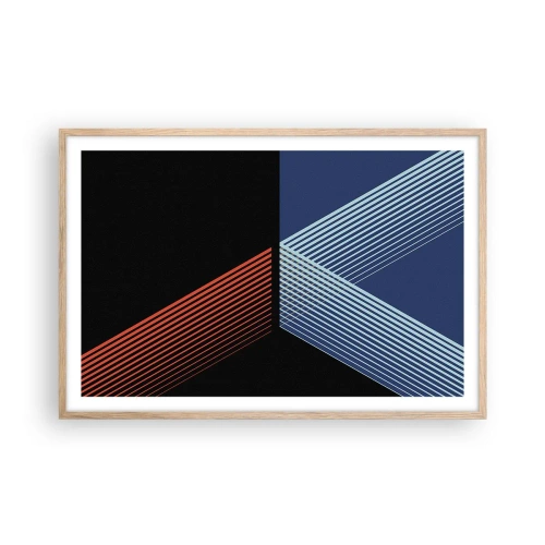Een poster in een licht eiken lijst - Een eenvoudig verhaal - 91x61 cm