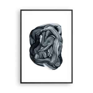 Poster in een zwarte lijst - Het is niet zo eenvoudig - 70x100 cm