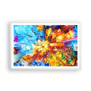 Poster in een witte lijst - In medias res - 91x61 cm