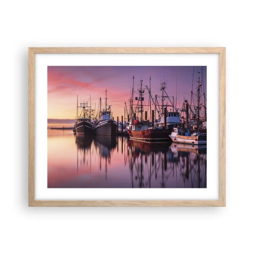 Een poster in een licht eiken lijst - Voor de volgende dag - 50x40 cm