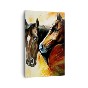 Schilderen op canvas - Twee keer zo sierlijk - 80x120 cm