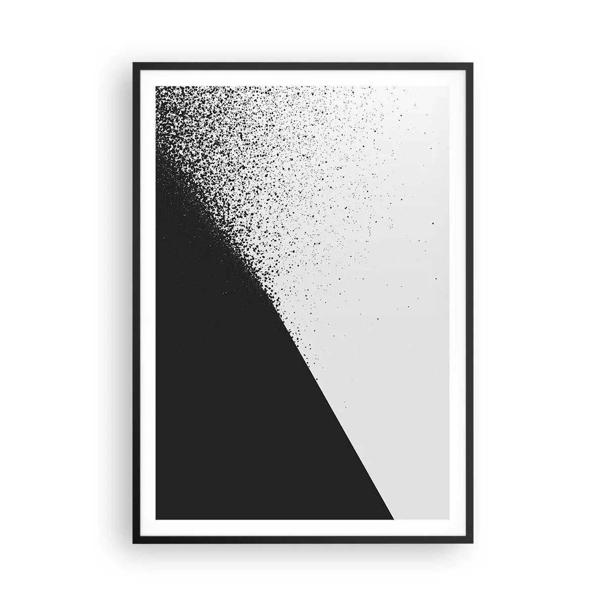 Poster in een zwarte lijst - Steeds sneller, meer en meer - 70x100 cm