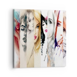 Schilderen op canvas - En jij bent het altijd - 70x70 cm