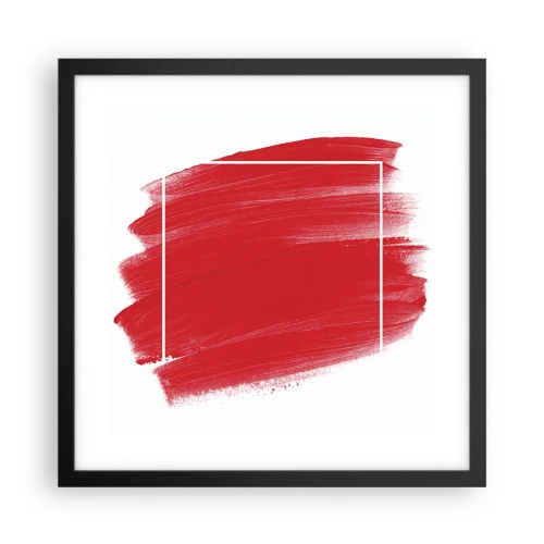 Poster in een zwarte lijst - Uit het frame - 40x40 cm