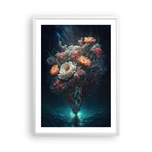 Poster in een witte lijst - Een vreemde tuin - 50x70 cm