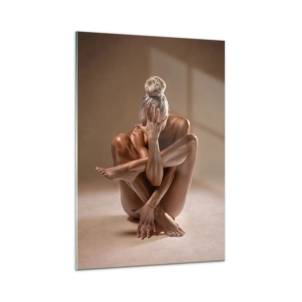 Schilderen op glas - De eenheid van lichaam en geest - 50x70 cm