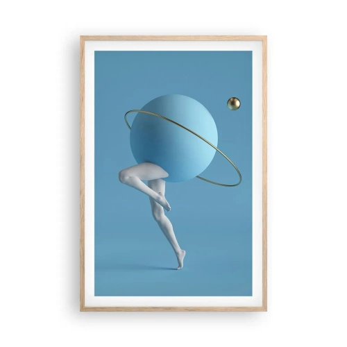 Een poster in een licht eiken lijst - En de planeten zijn gek geworden - 61x91 cm