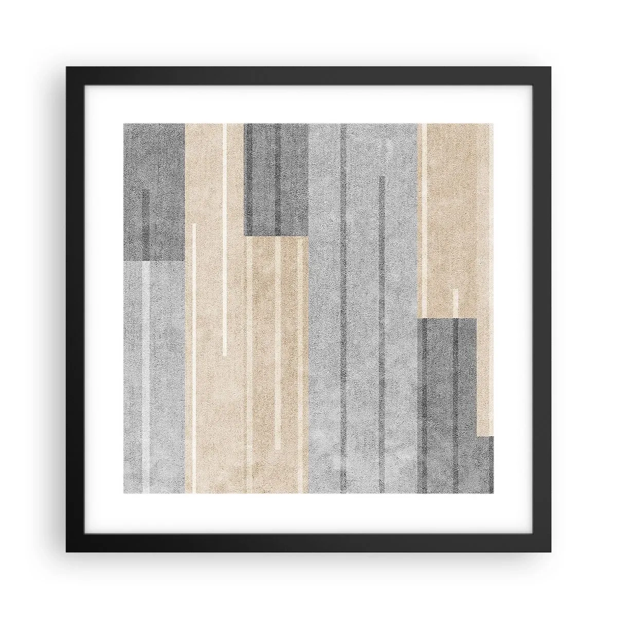 Poster in een zwarte lijst - Compositie: houd verticaal - 40x40 cm