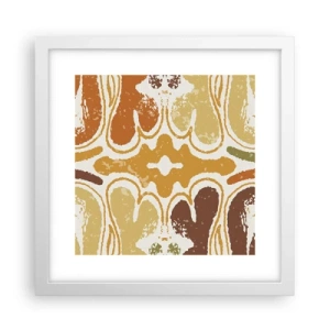 Poster in een witte lijst - Sentimentele abstractie - 30x30 cm