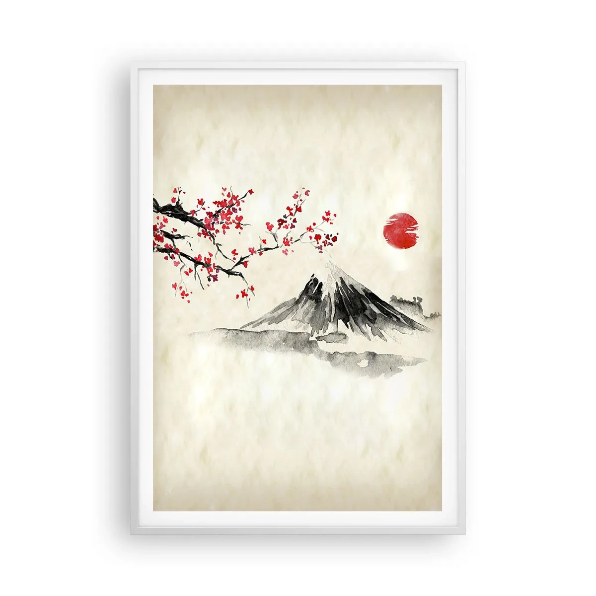 Poster in een witte lijst - Houd van Japan - 70x100 cm