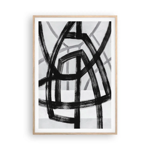 Een poster in een licht eiken lijst - Diepte opbouwen - 70x100 cm
