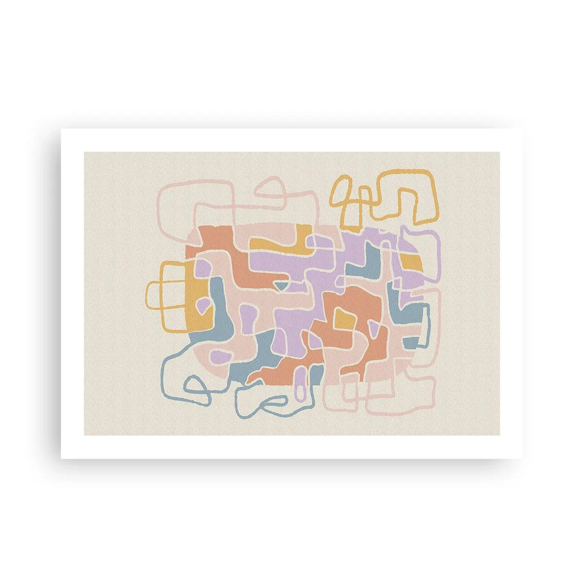 Poster - Labyrint – een vreugdevol avontuur - 70x50 cm