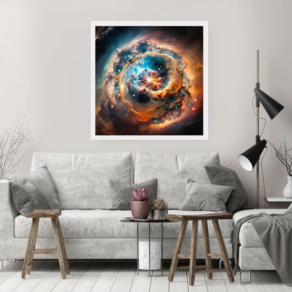 Poster - Begin - 60x60 cm