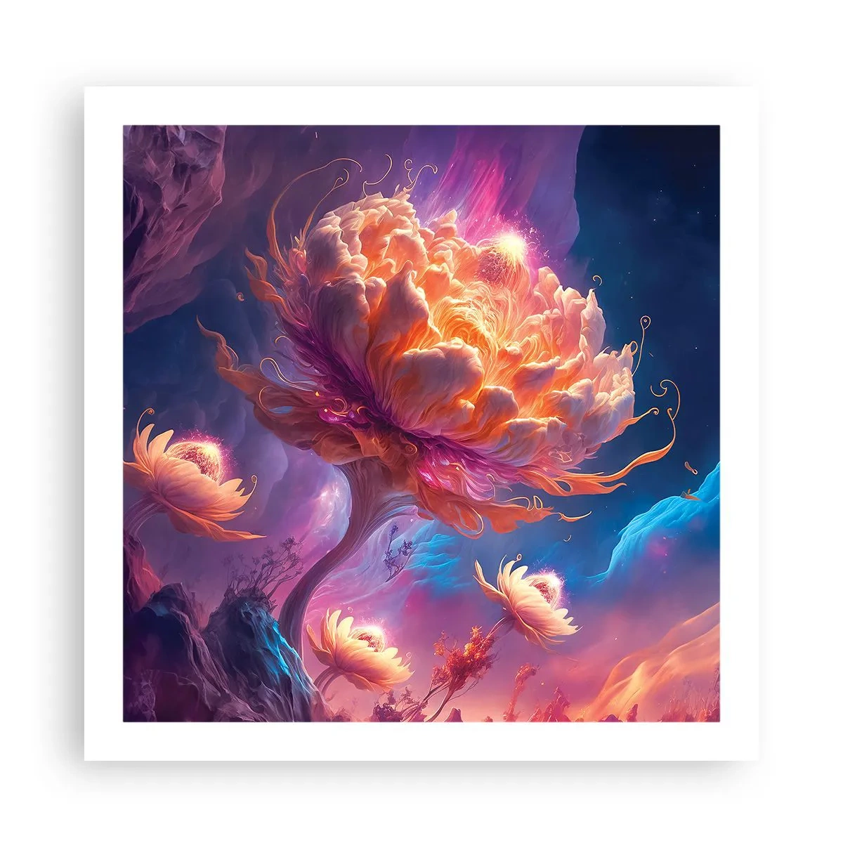 Poster - Andere wereld - 60x60 cm