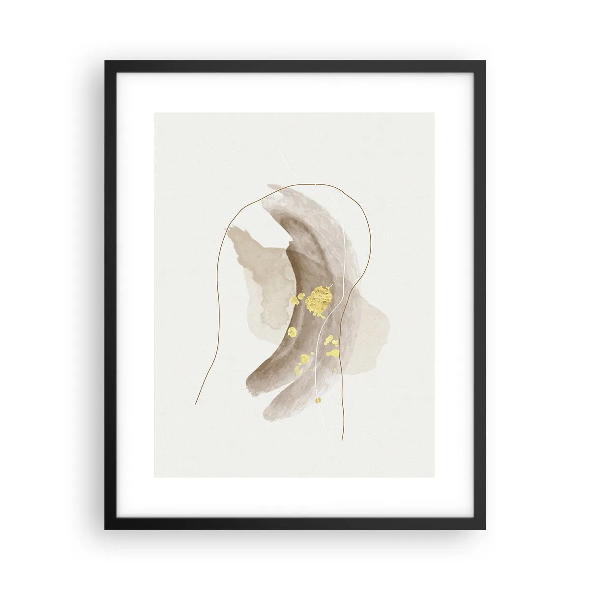 Poster in een zwarte lijst - Ontmoet in de ruimte - 40x50 cm
