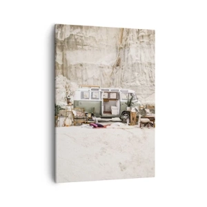 Schilderen op canvas - Er is de tijd om aan de reis te beginnen - 50x70 cm