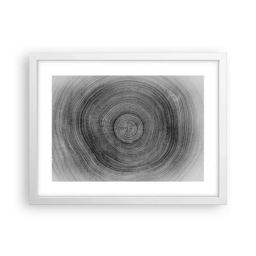 Poster in een witte lijst - Teken van de tijden - 40x30 cm