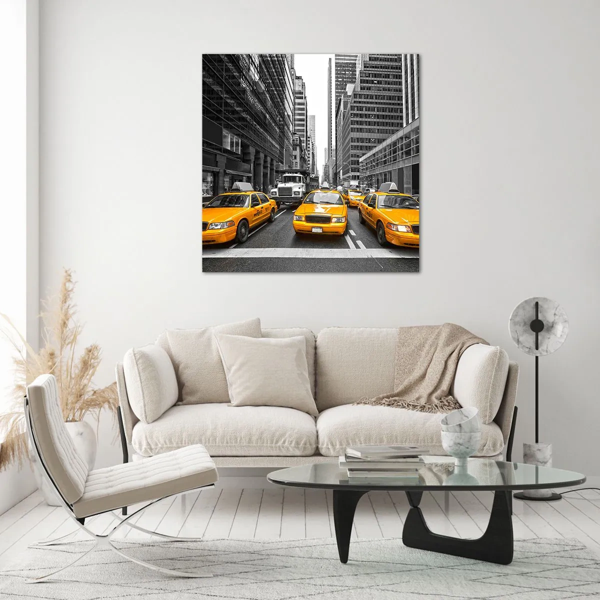 Schilderen op glas - Wij geven de stad de kleuren - 60x60 cm