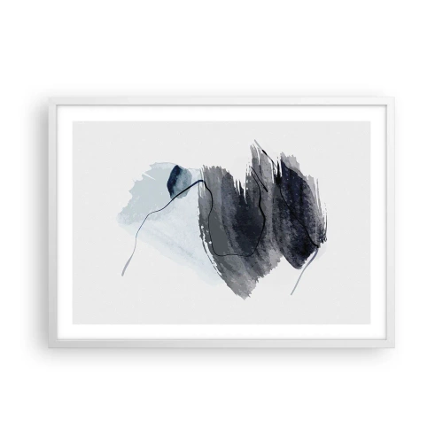 Poster in een witte lijst - Intensiteit en beweging - 70x50 cm