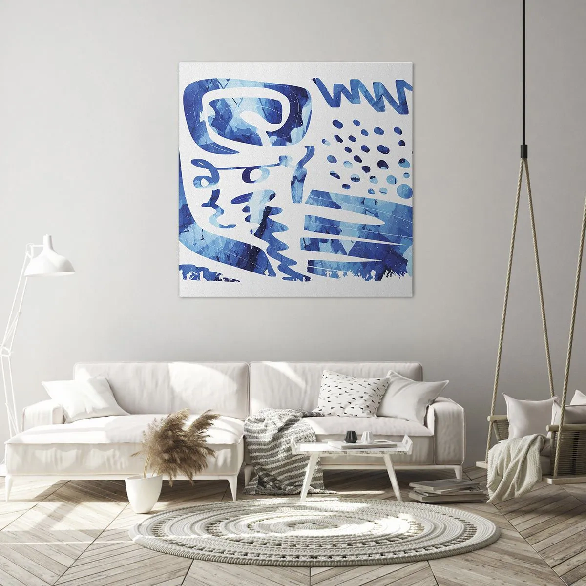 Schilderen op canvas - Terug naar de wortels - 70x70 cm