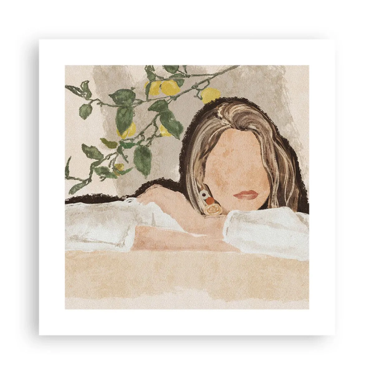 Poster - Zuidelijke schoonheid - 40x40 cm