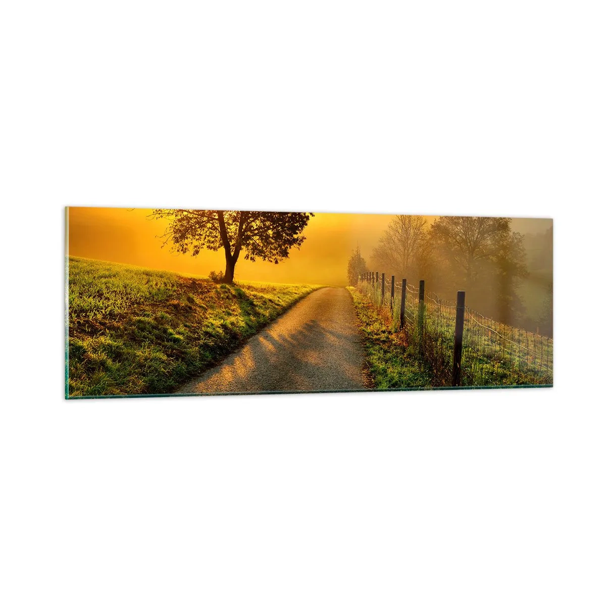 Schilderen op glas - Honingmiddag - 90x30 cm