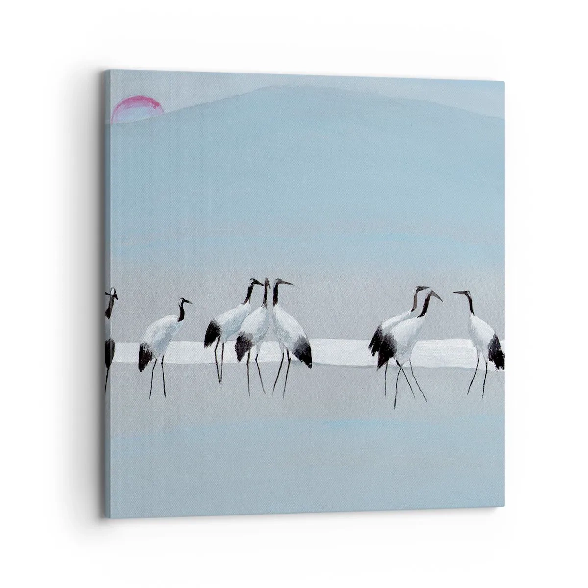 Schilderen op canvas - Na een warme dag - 70x70 cm