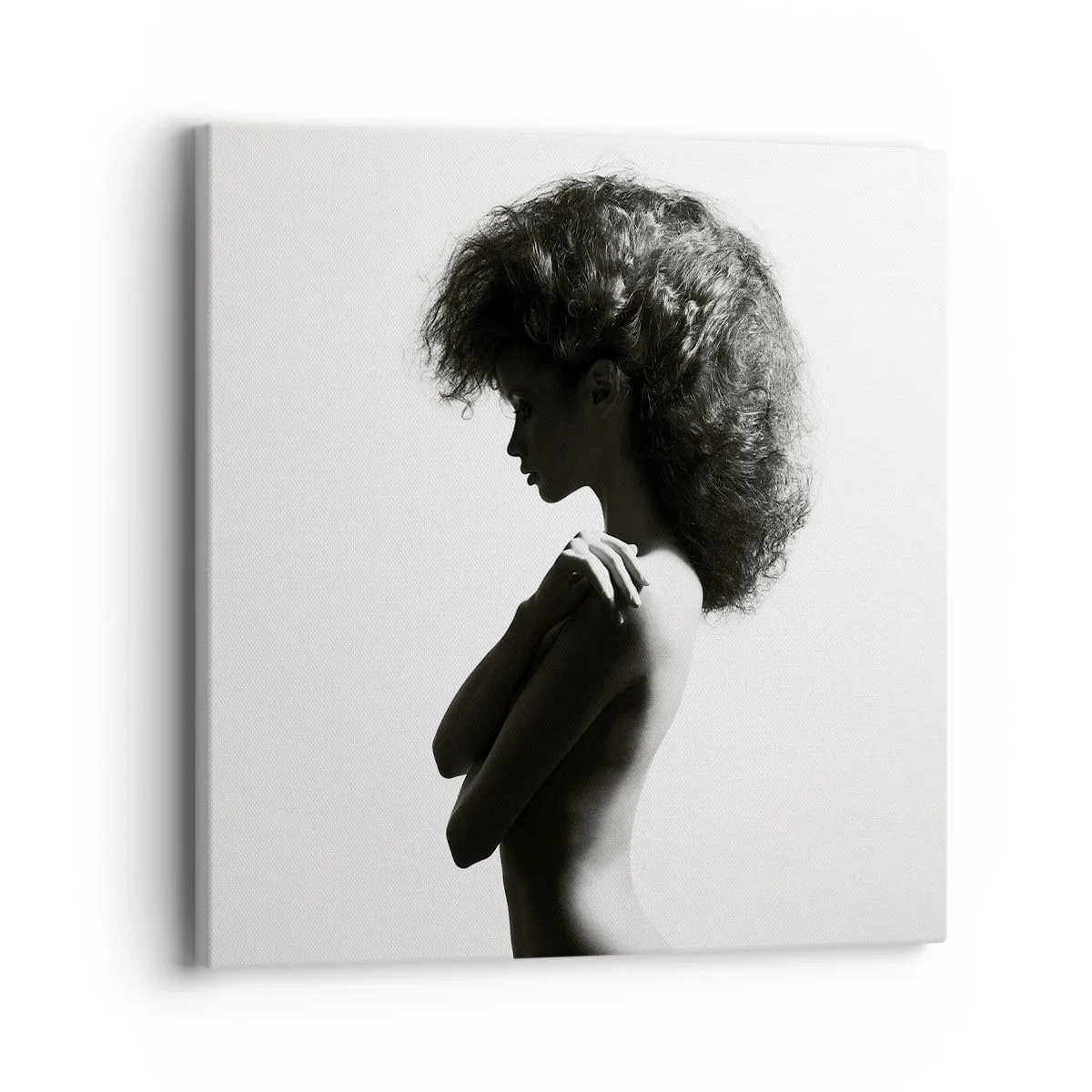 Schilderen op canvas - Als een bloem op een slanke stengel - 40x40 cm