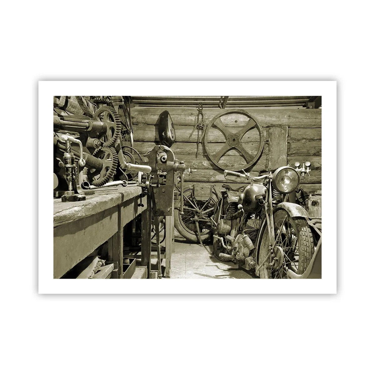 Poster - In de schuur van oom Władek - 70x50 cm