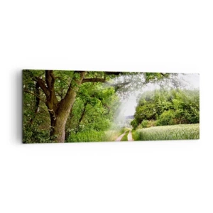 Schilderen op canvas - Et in Arcadia ego - 140x50 cm