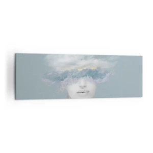 Schilderen op canvas - Met hoofd in de wolken - 160x50 cm