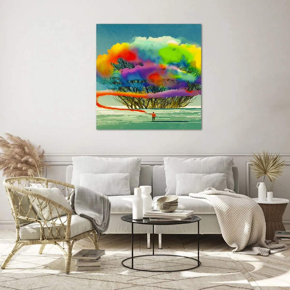 Schilderen op glas - Breng deze wereld tot leven - 60x60 cm