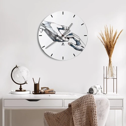 Wandklok - Klok - Een goed gebaar - 40x40 cm