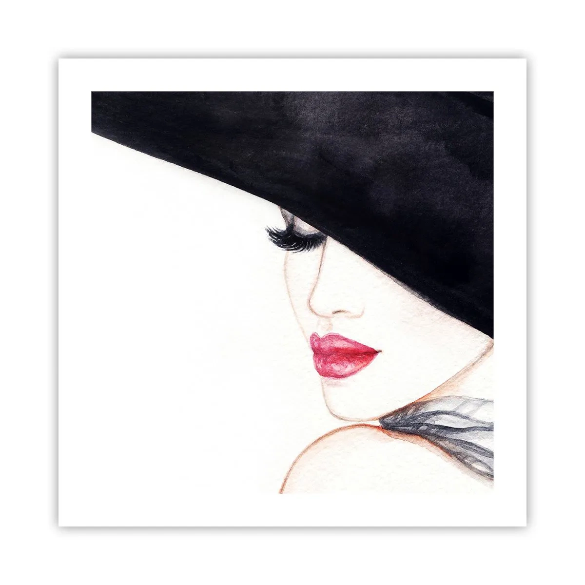 Poster - Elegantie en sensualiteit - 50x50 cm