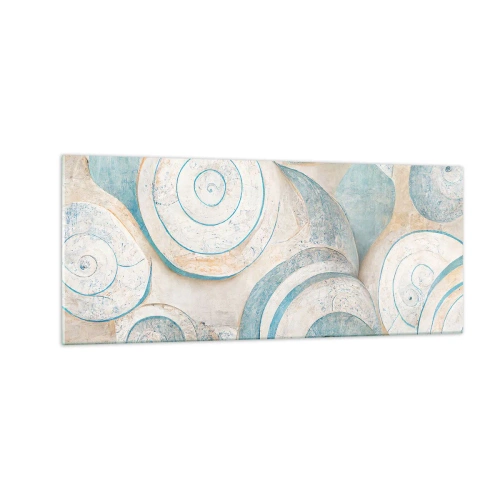 Schilderen op glas - Wat zit er in de schelp? - 100x40 cm