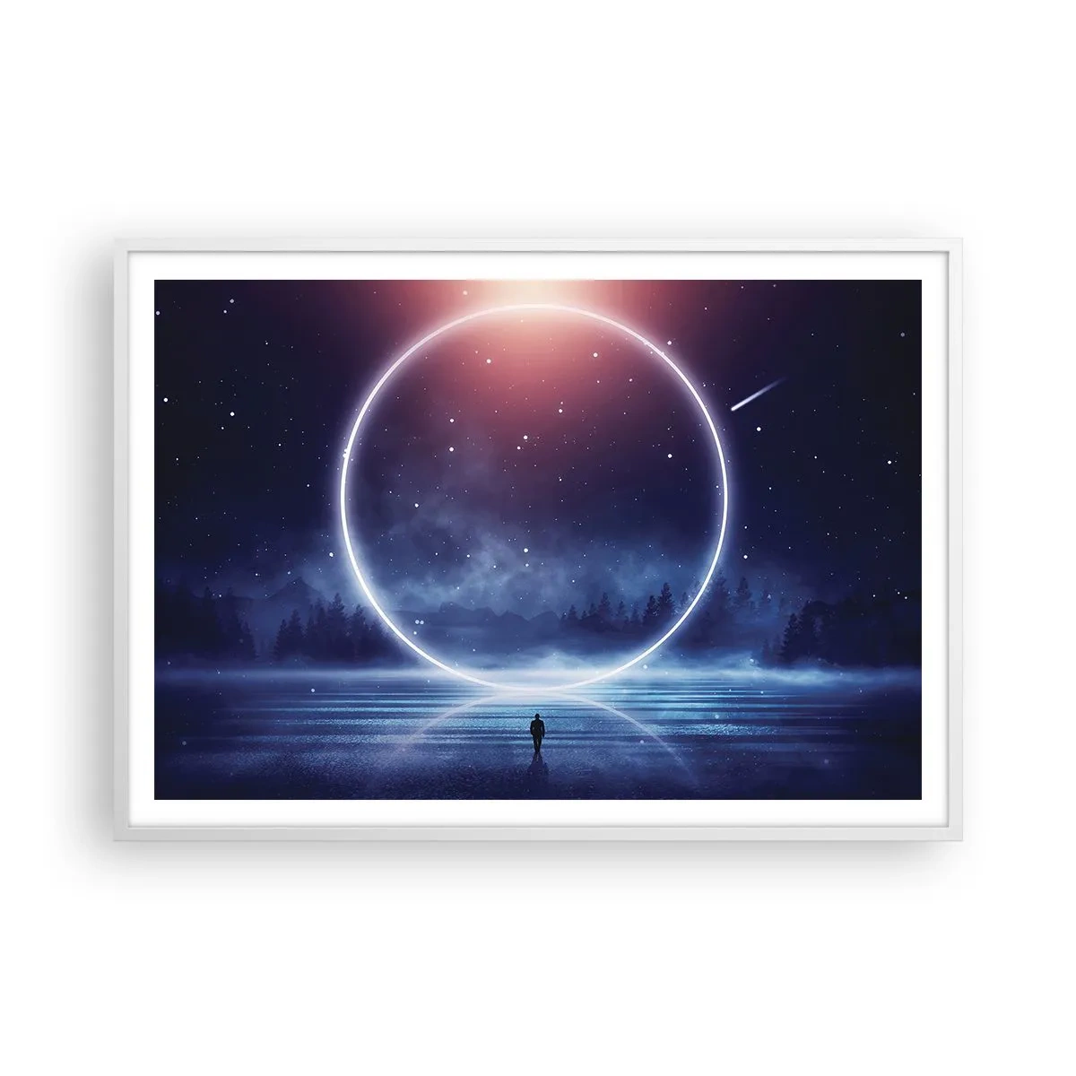 Poster in een witte lijst - Ze zijn er al... - 100x70 cm