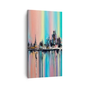 Schilderen op canvas - Om in het licht van de nacht te vallen - 45x80 cm