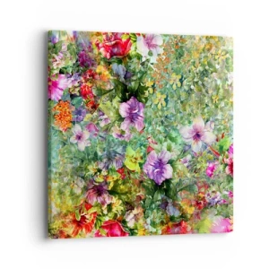 Schilderen op canvas - In bloemen voor verderf - 40x40 cm